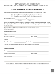 YS00 DB Pension Application (OnBase)