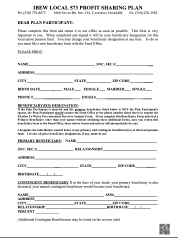 YS00 DC Beneficiary Form with Barcode